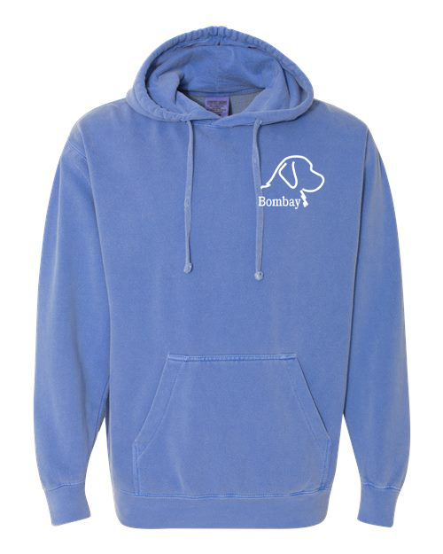 Flo Blue Comfort Color Garment Dyed Hoodie