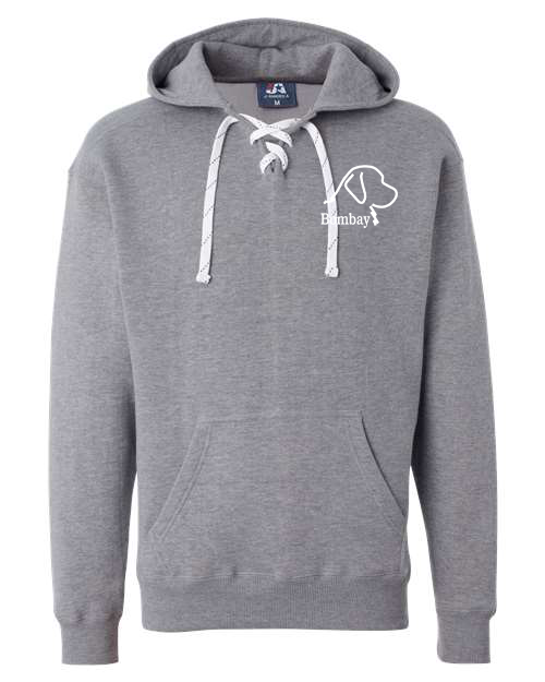 Oxford Rope Tie V-Neck Hoodie