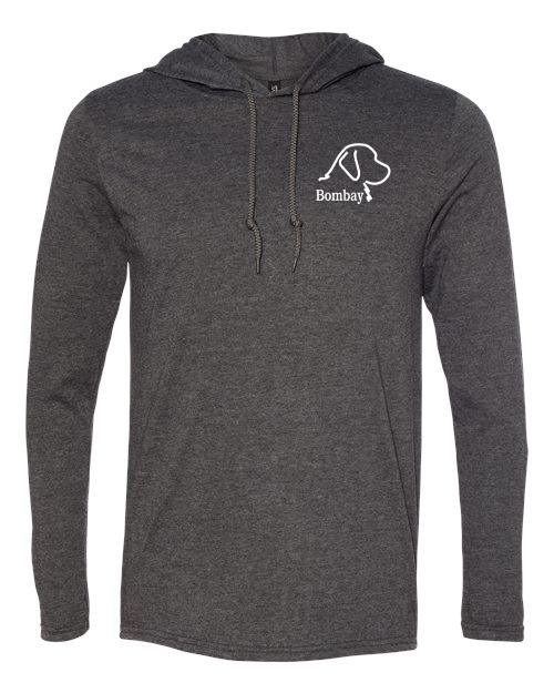 Charcoal - Long Sleeve Hooded Tee