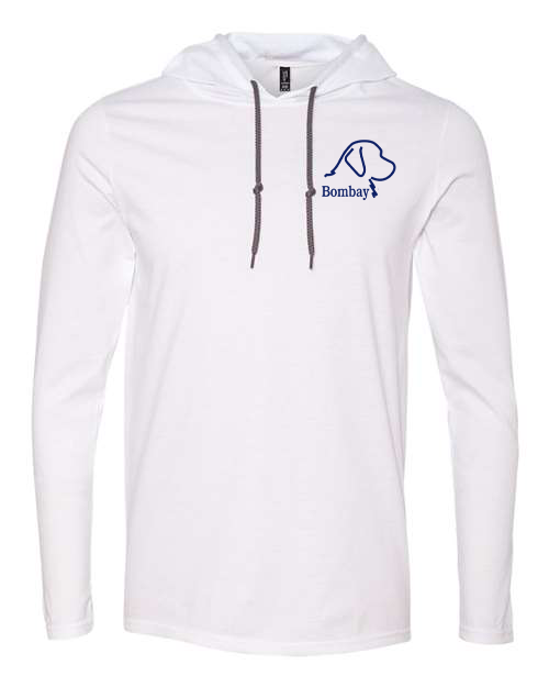 White - Long Sleeve Hooded Tee