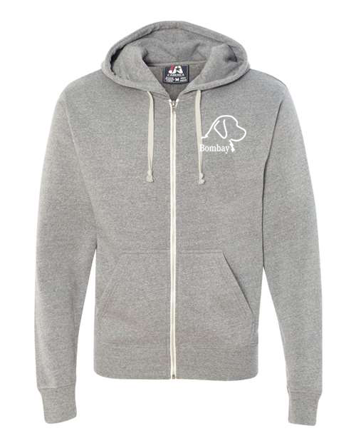 Grey Tri Blend - Full Zip-Up