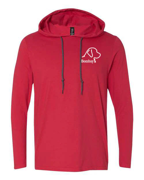 Red  - Long Sleeve Hooded Tee