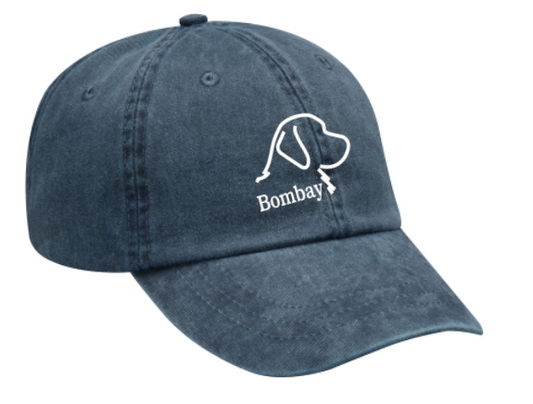 Navy Bombay Hat (Leather Strap)