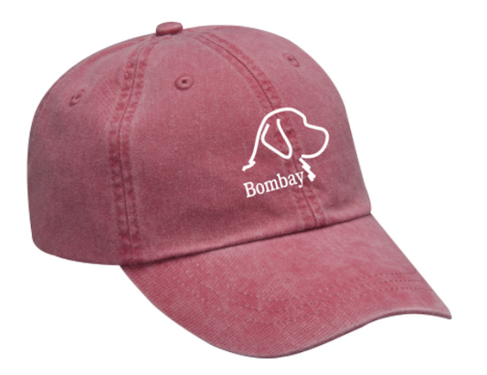 Nautical Red Bombay Hat (Leather Strap)