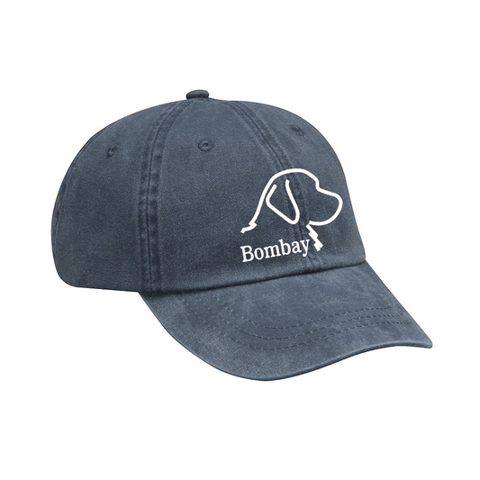 Midnight Navy Bombay Hat (Leather Strap)