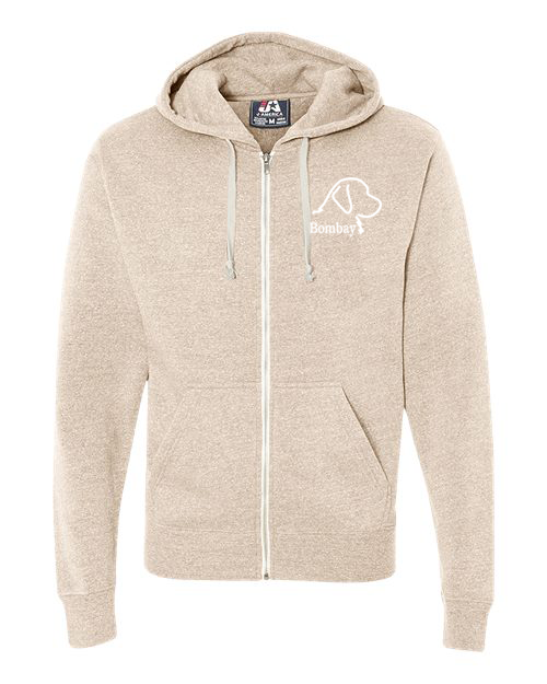 Oatmeal Tri Blend - Full Zip-Up